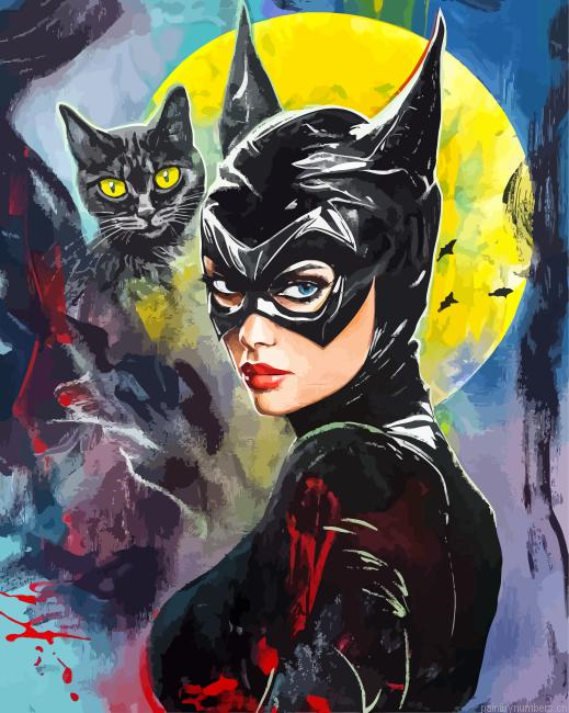 Cat Woman Painting By Numberss.png