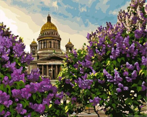 Cathedral In Saint Petersburg Painting By Numberss.png