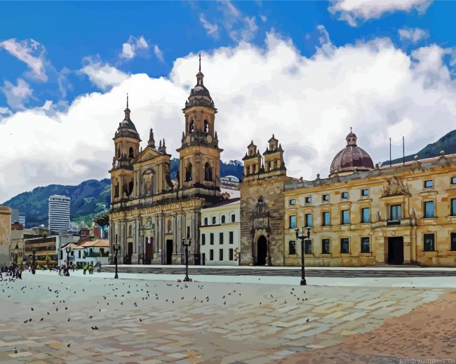 Cathedral Primada De Colombia Painting By Numberss.png