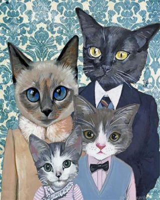 Cats Family Painting By Numbers.png