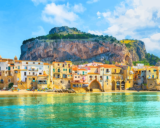 Cefalu Palermo Sicily Italy Cities Painting By Numberss.png