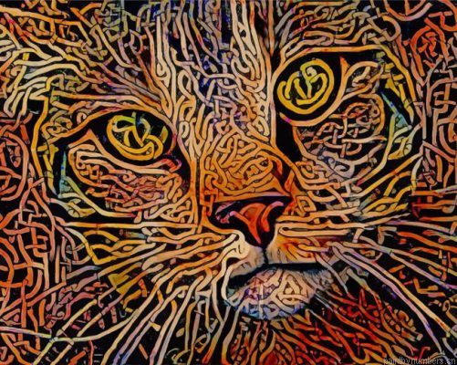 Celtic Knot Tabby Cat Painting By Numbers.png
