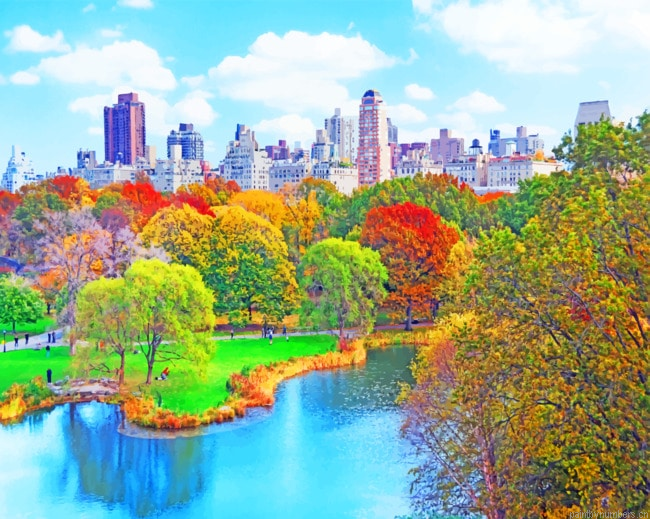 Central Park New York Painting By Numbers.png