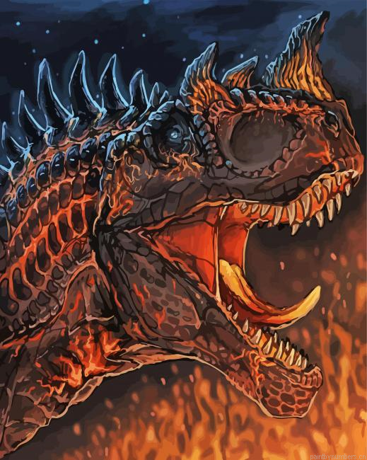 Ceratosaurus Close Up Painting By Numberss.png