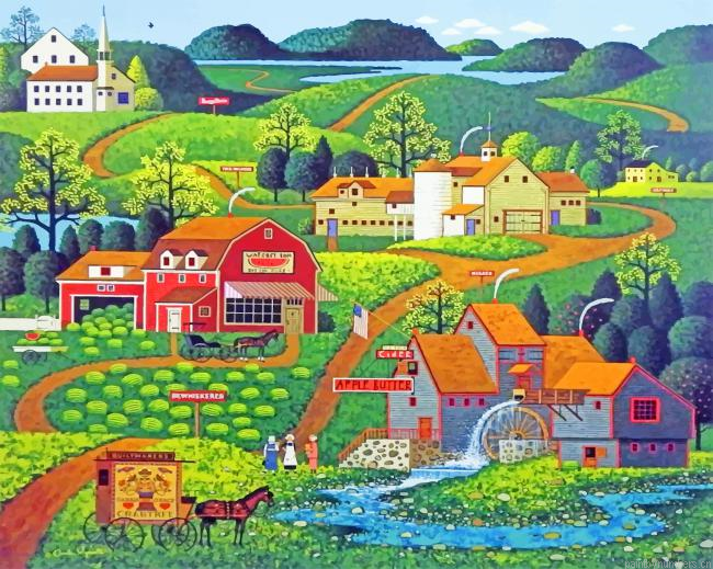 Charles Wysocki Burma Road Painting By Numbers.png