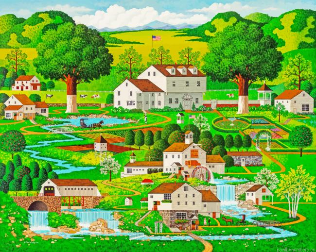 Charles Wysocki Country Garden Painting By Numbers.png
