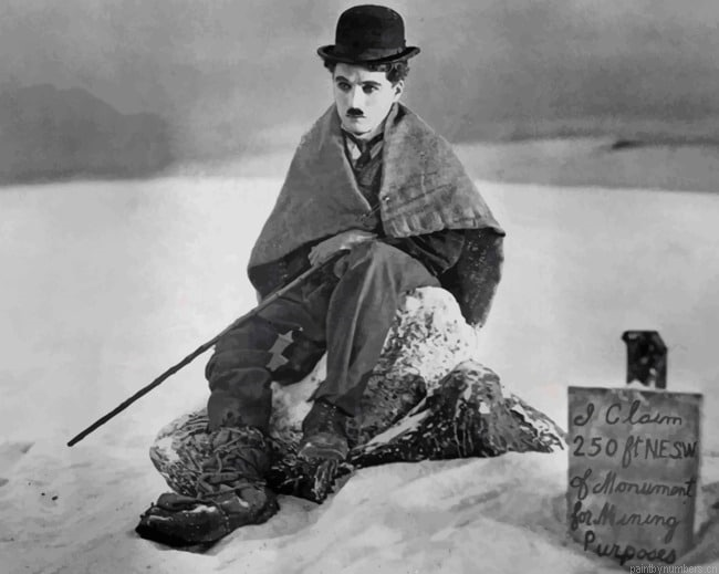 Charlie Chaplin The Gold Rush Actors Painting By Numberss.png