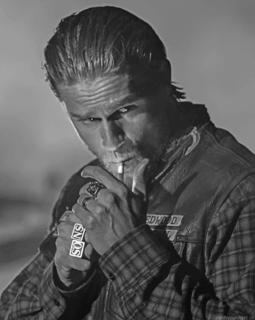 Charlie Hunnam From Sons Of Anarchy Actors Painting By Numberss.png