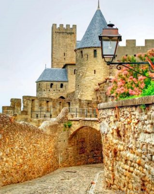 Chateau Comtal Carcassonne Painting By Numbers.png