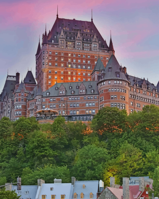 Chateau Frontenac Quebec Buildings Painting By Numberss.png