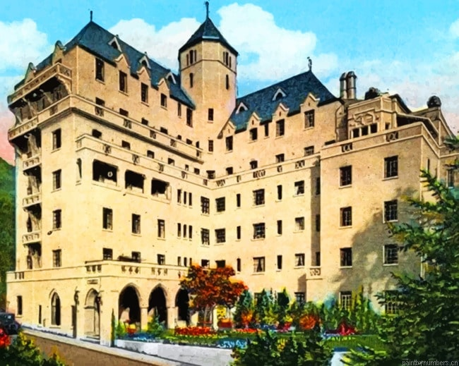 Chateau Marmont Los Angles Buildings Painting By Numberss.png
