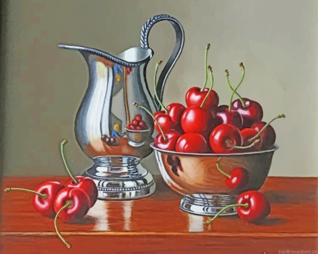 Cherries Still Life Painting By Numbers.png