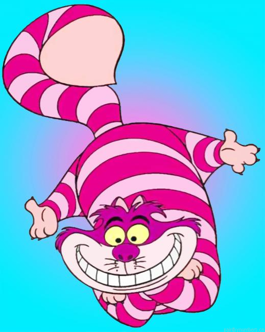Cheshire Cat Alice In Wonderland Cartoons Painting By Numberss.png