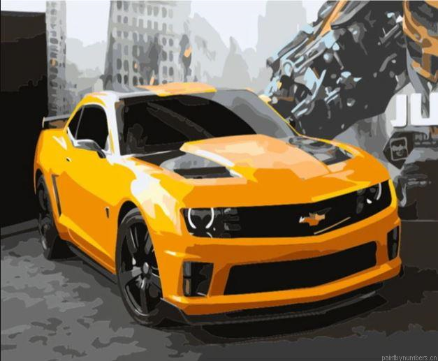 Chevrolet Camaro Bumblebee Painting By Numberss.png