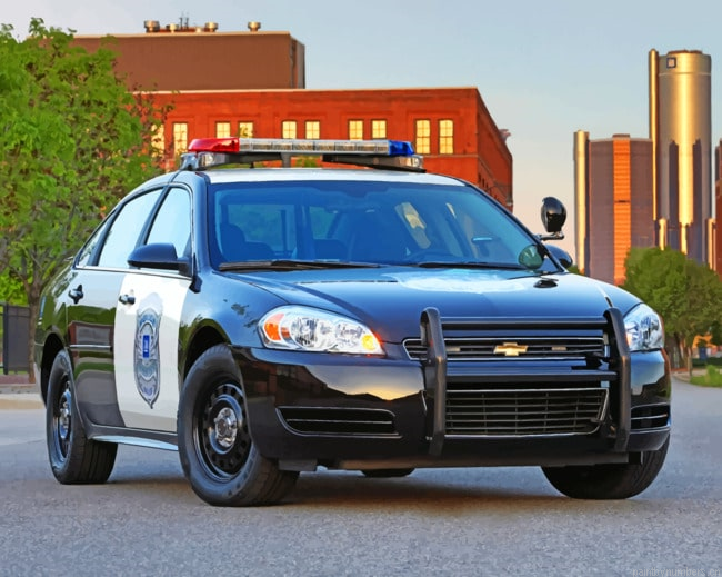 Chevrolet Police Car Painting By Numberss.png