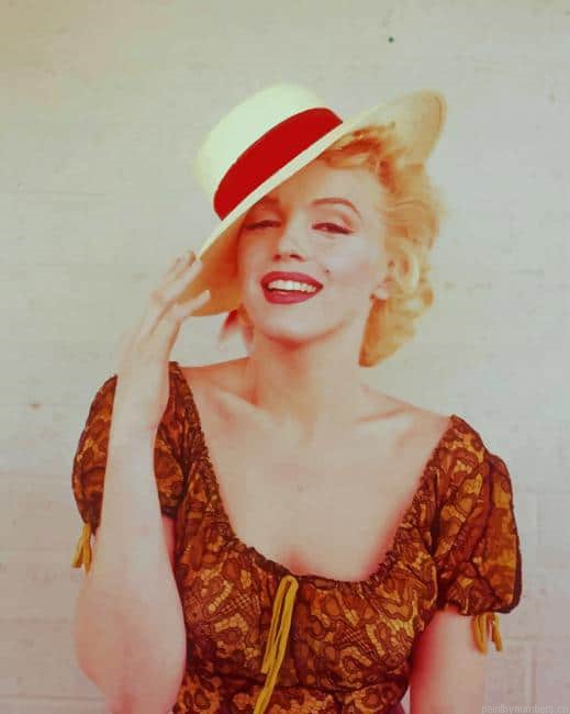 Chic Marilyn Monroe Actors Painting By Numberss.png