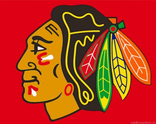 Chicago Blackhawks Logo Painting By Numbers.png