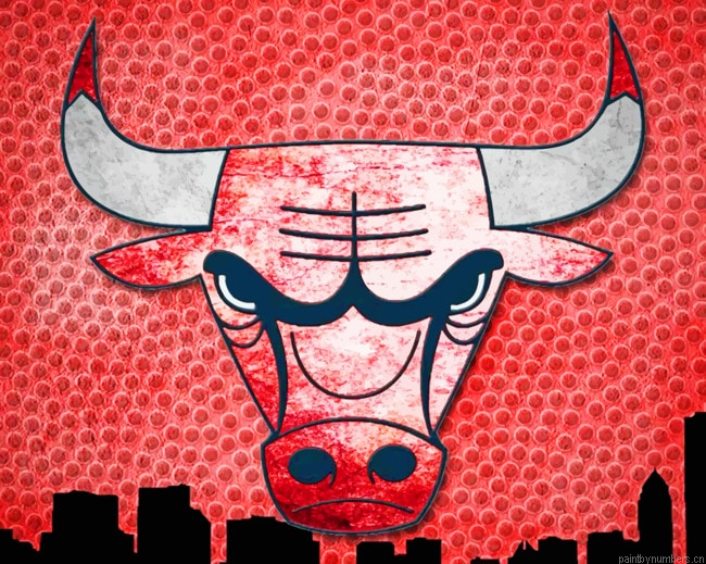 Chicago Bulls Logo Painting By Numberss.png