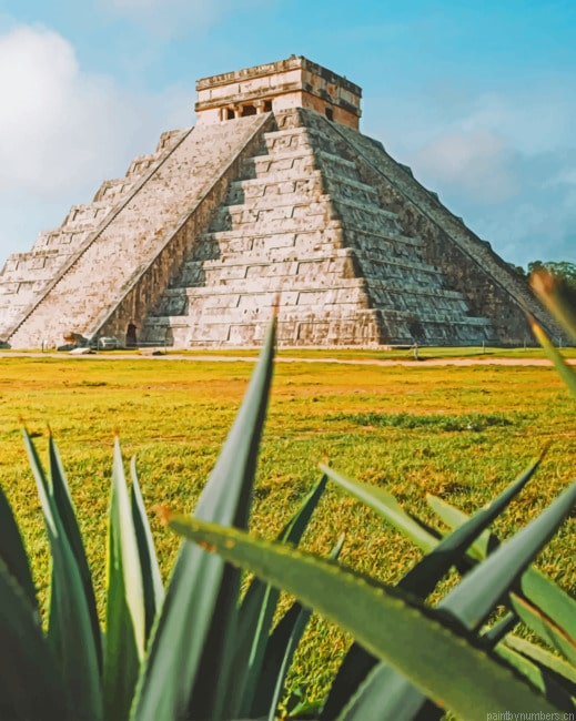 Chichen Itza In Mexico Landmarks Painting By Numberss.png