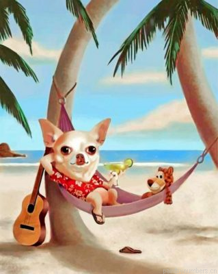 Chihuahua On Hammock Painting By Numbers.png