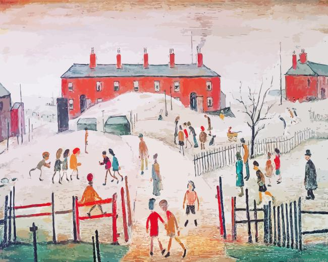 Childrens Playground L S Lowry Painting By Numberss.png