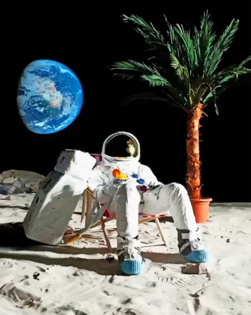Chilling Astronaut Painting By Numberss.png