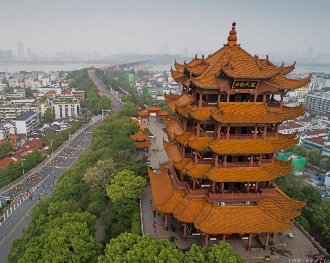China Yellow Crane Tower Cities Painting By Numberss.png
