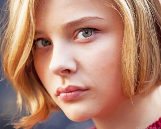 Chloe Grace Moretz Greta Actress Painting By Numberss.png