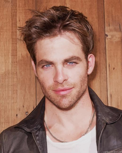 Chris Pine Actors Painting By Numbers.png