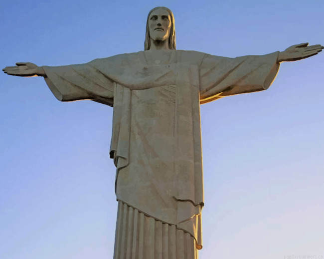 Christ The Redeemer Statue Painting By Numberss.png