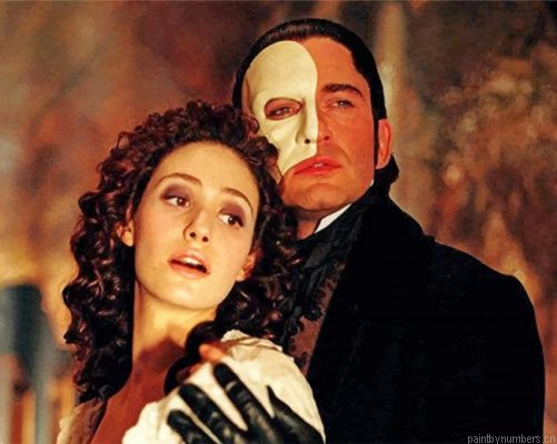 Christine Daae And Phantom Of The Opera Painting By Numbers.png