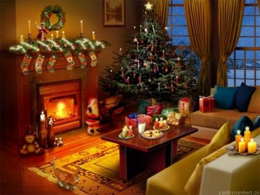 Christmas Eve Decor Still Life Painting By Numberss.png