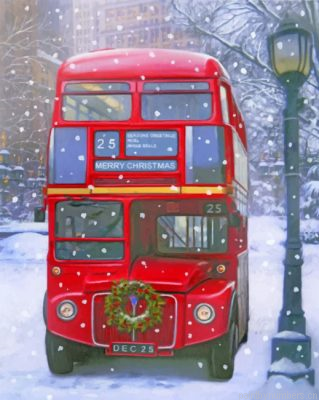 Christmas London Bus Painting By Numbers.png