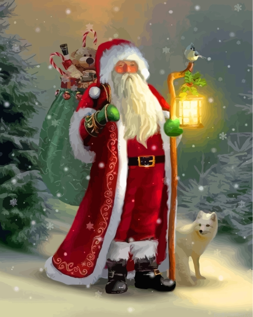 Christmas Santa Claus Painting By Numbers.png