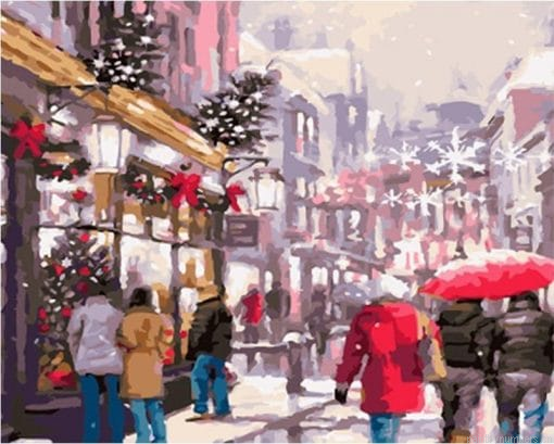 Christmas Street Painting By Numberss.png
