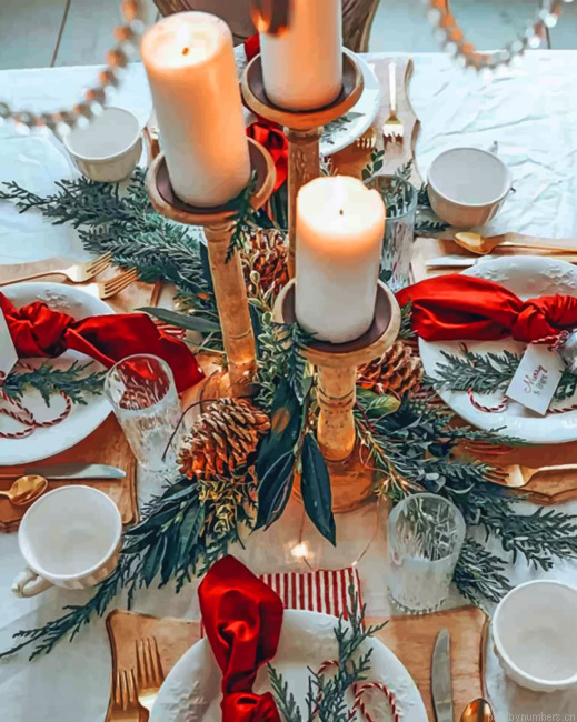 Christmas Table Decoration Painting By Numberss.png