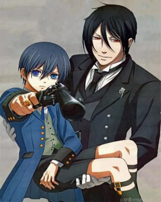 Ciel And Sebastian Michaelis Painting By Numbers.png