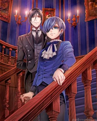 Ciel Phantomhive And Sebastian Painting By Numbers.png
