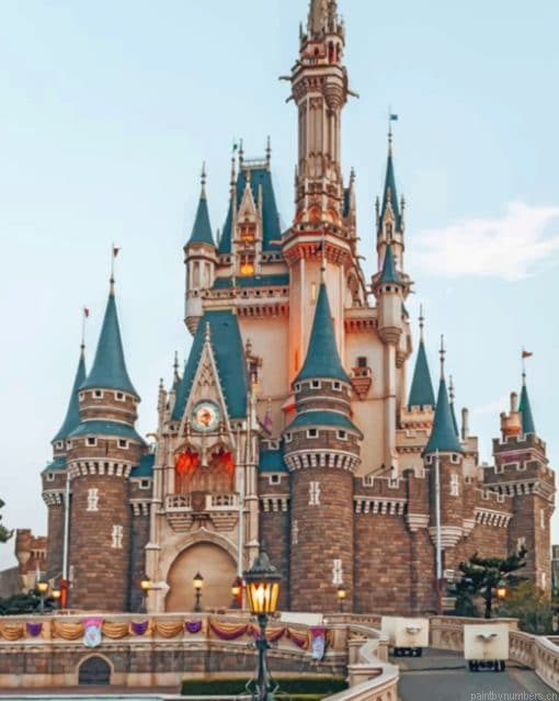 Cinderella Castle Landmarks Painting By Numberss.png