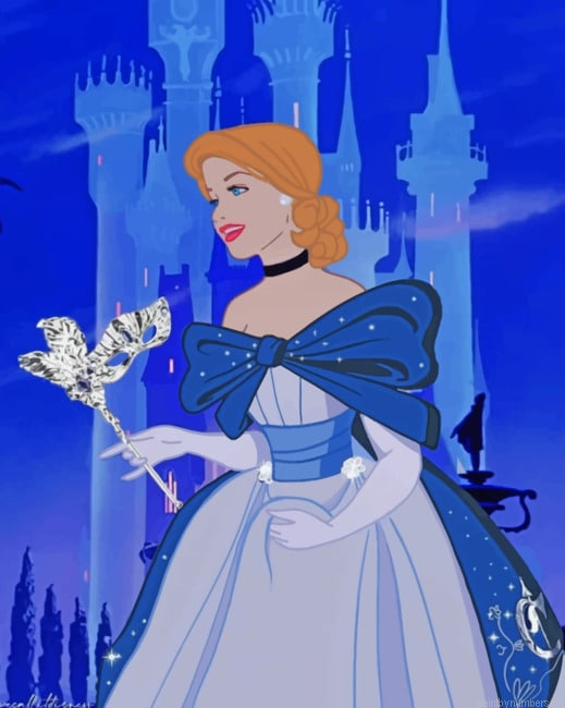Cinderella Disney Princess Animations Painting By Numberss.png