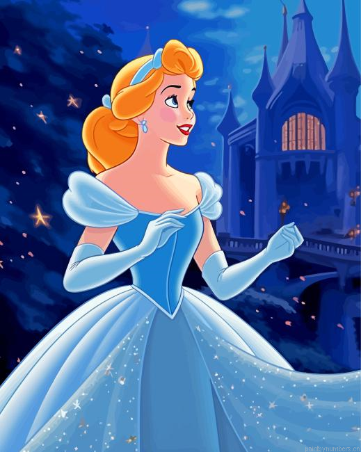 Cinderella Disney Princess Painting By Numberss.png