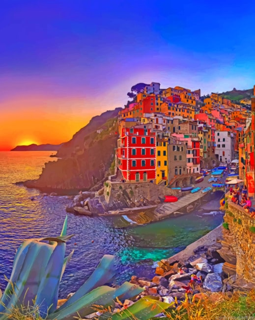 Cinque Terre National Park Cities Painting By Numberss.png