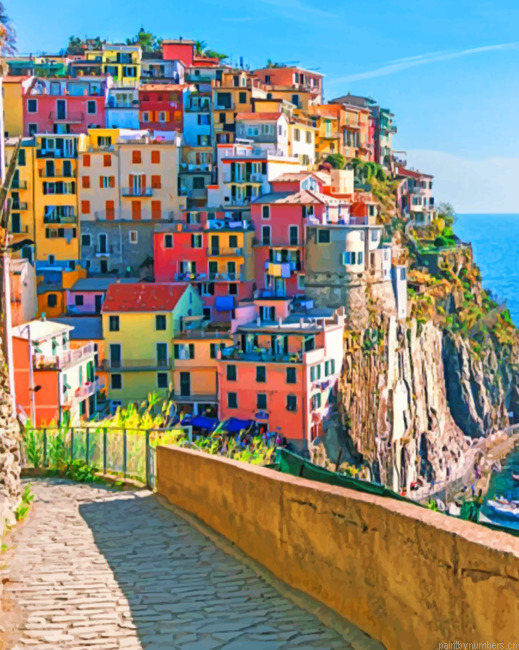 Cinque Terre National Park Portugal Painting By Numberss.png