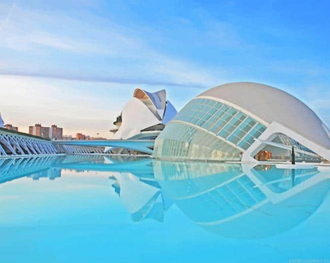 City Of Arts And Sciences Valencia Painting By Numberss.png