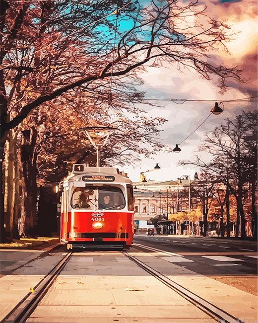 City Tram Painting By Numberss.png