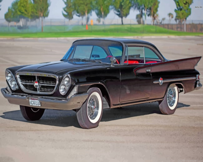 Classic 1961 Chrysler 300g Cars Painting By Numberss.png