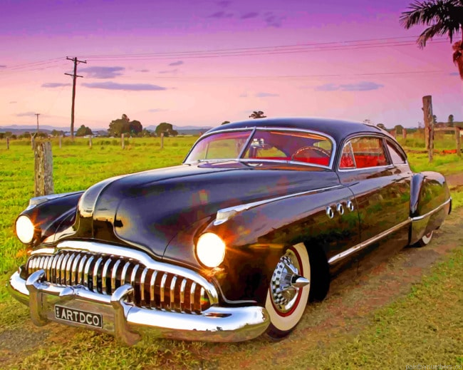 Classic Buick Roadmaster Cars Painting By Numberss.png