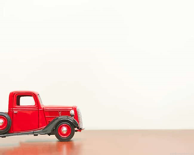Classic Red Vehicle Painting By Numberss.png