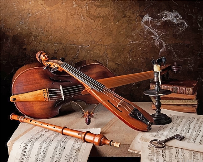 Classical Music Instruments Painting By Numberss.png