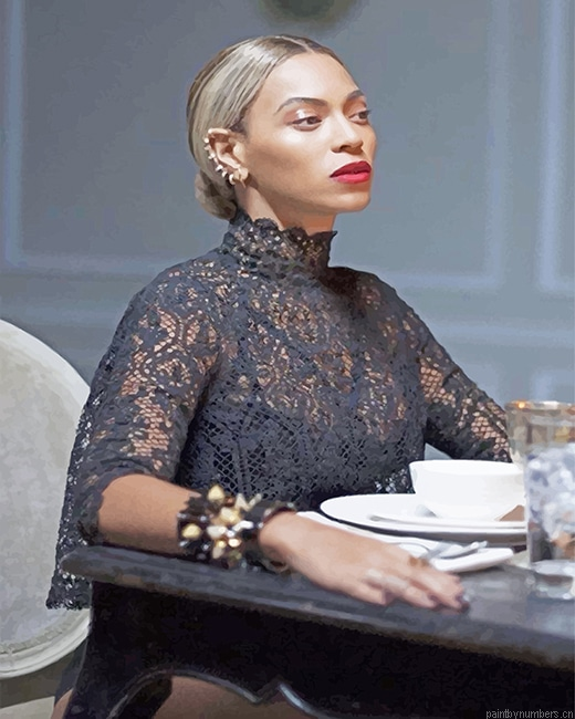 Classy Beyonce Singers Painting By Numbers.png